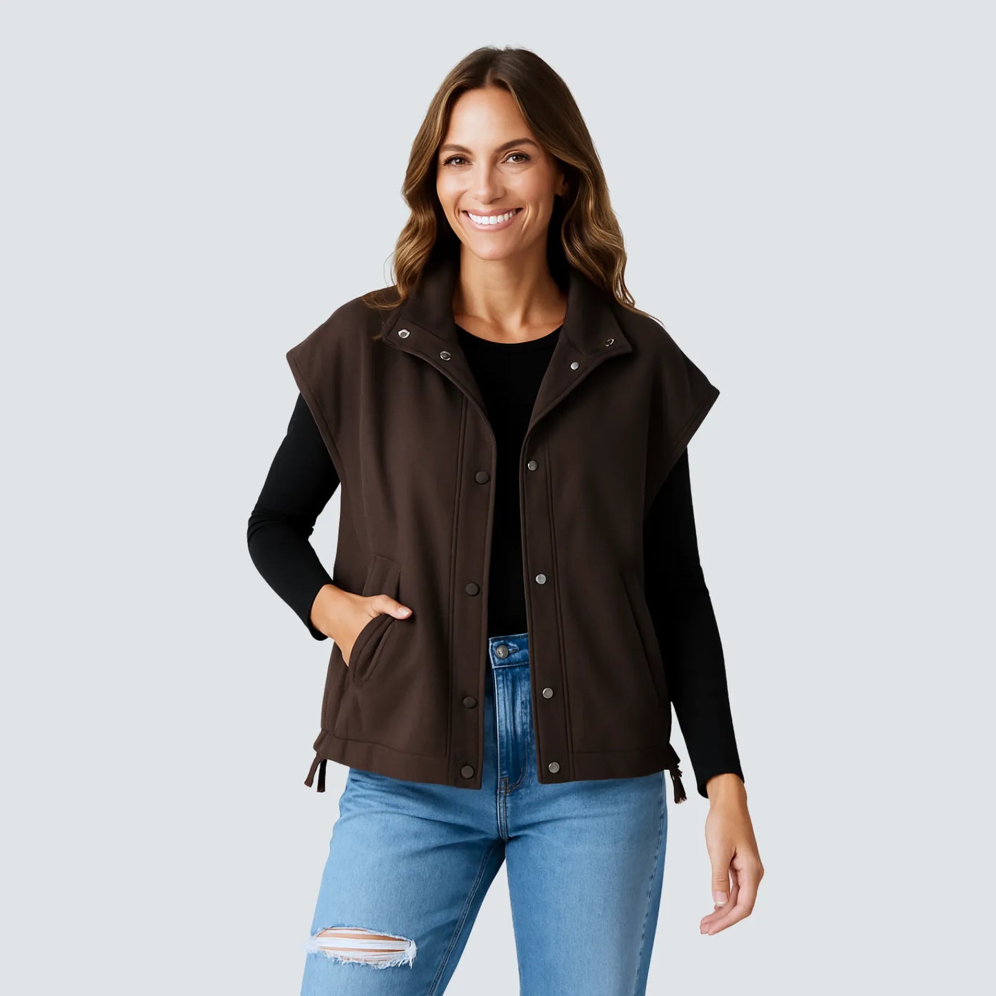 Musea Chic Sleeveless Fleece Vest