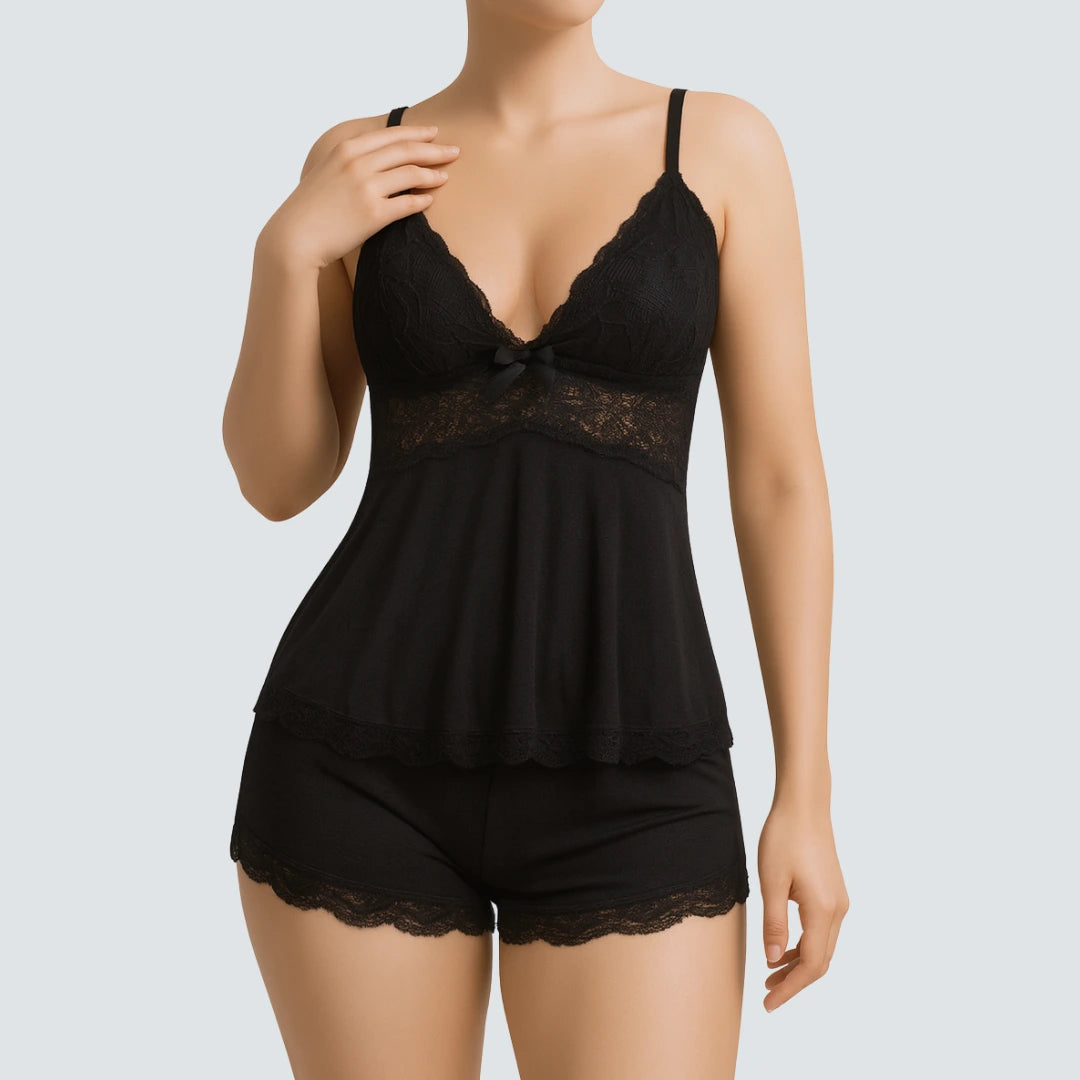 Musea Women’s Lace Sleepwear Set – 2 Piece