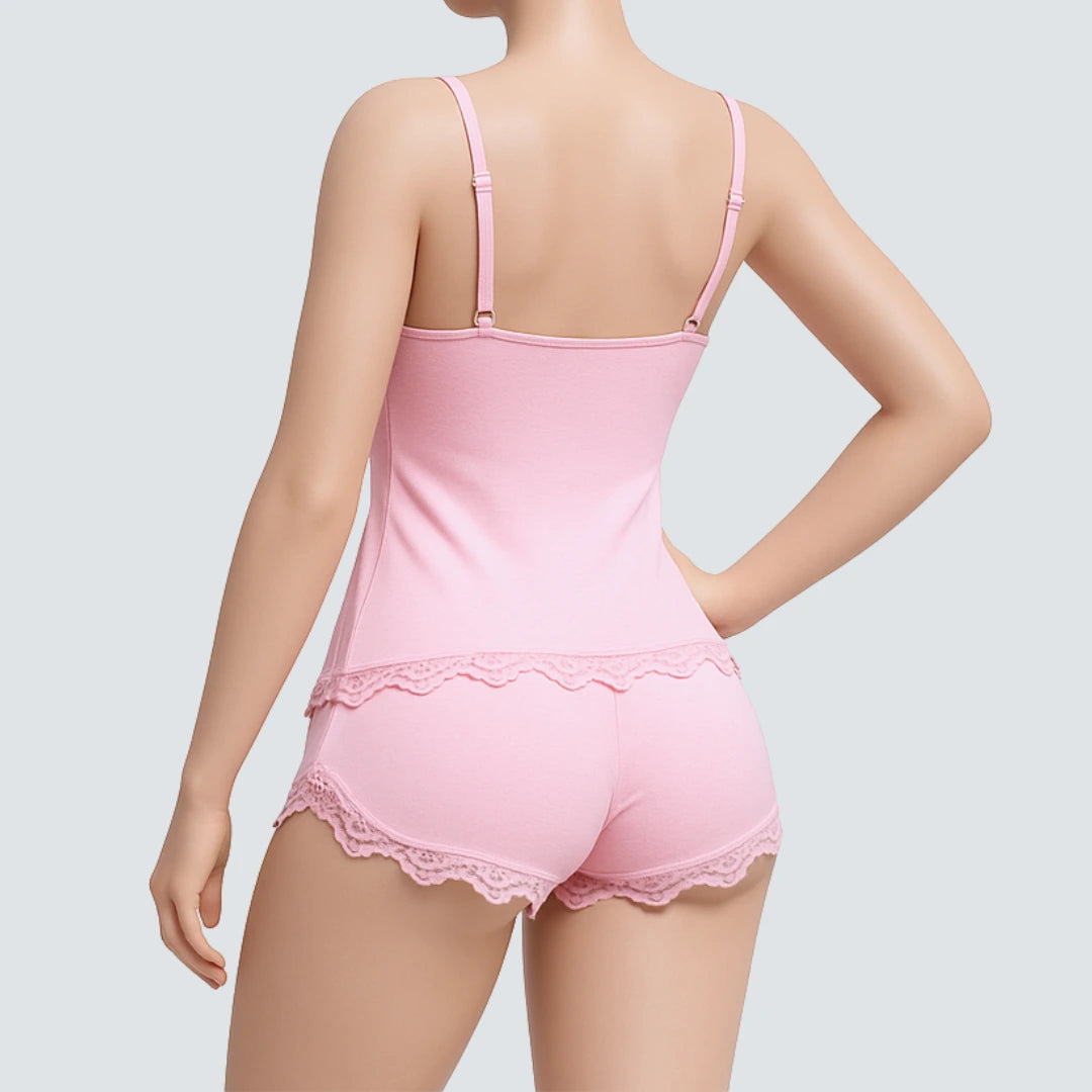 Musea Women’s Lace Sleepwear Set – 2 Piece