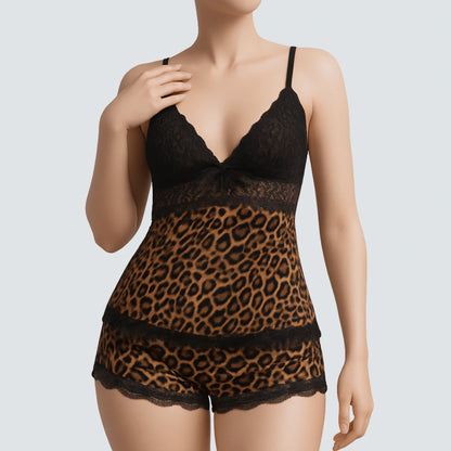 Musea Women’s Lace Sleepwear Set – 2 Piece