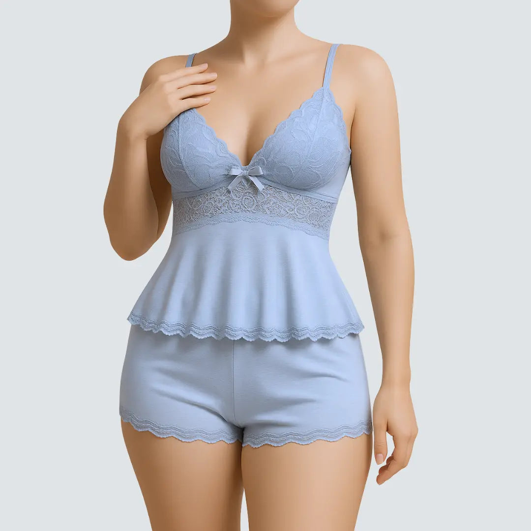 Musea Women’s Lace Sleepwear Set – 2 Piece