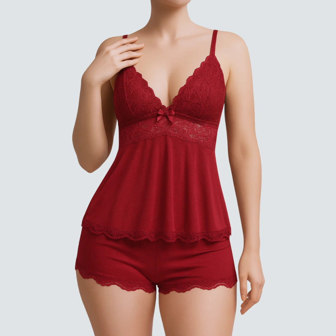 Musea Women’s Lace Sleepwear Set – 2 Piece