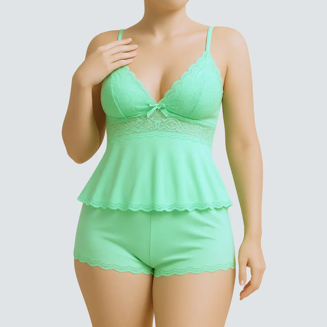 Musea Women’s Lace Sleepwear Set – 2 Piece